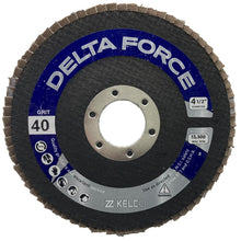 Load image into Gallery viewer, 4-1/2" X 7/8" - 10 PACK High Density Kelco Delta Force Flap Disc - Zirconia Alumina