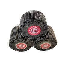 Load image into Gallery viewer, 1" X 1" X 1/4" - Kelco Mounted Flap Wheel, Aluminum Oxide, Resin-Bonded