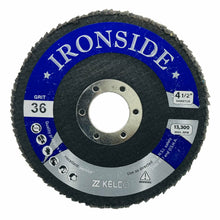 Load image into Gallery viewer, 4-1/2" X 7/8" - 10 PACK Kelco Ironside Flap Disc - Zirconia Alumina