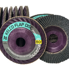 Load image into Gallery viewer, 4-1/2&quot; X 7/8&quot; - Kelco Plastic Trimmable Flap Disc Abrasive